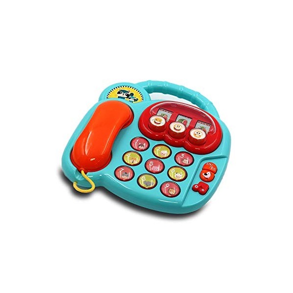 Tachan- Téléphone avec Touches danimaux et Chiffres, 782T00444