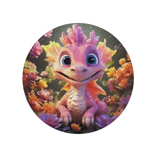 Cute Dinosaure Puzzles Adulte 120 Pieces Cadeau Famille Puzzle Classique 3D Puzzle EnfantsJouet en Bois Cadeau Unique Décorat