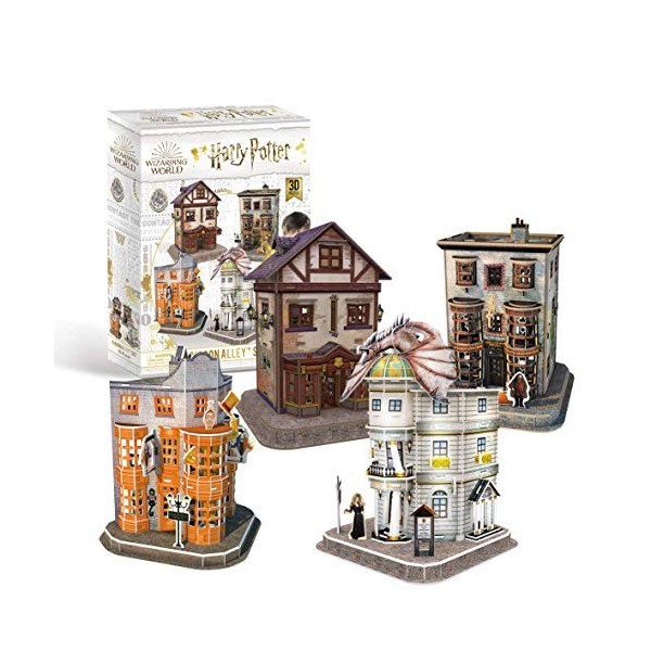 Harry Potter 7585 Diagon Alley 4 in 1 3D Puzzle Set