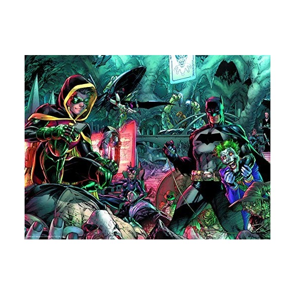 DC Comic- Batman and Robin Puzzle Effet 3D, 32573, Multicolore