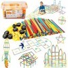 EFO SHM Jouets de Construction Blocs de Construction Enfant Jeu STEM Kit 500 pièces - Kit de Connexion Jouets Créatif et éduc