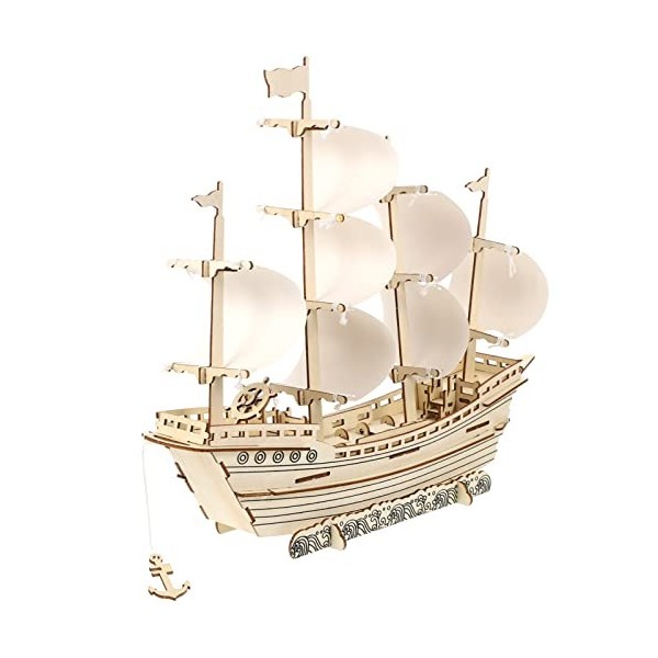 Alasum 1 Jeu Puzzle 3D Voile Maquette De Voilier Construire Un Bateau Nautique Puzzle Dassemblage 3D Kit De Construction De B