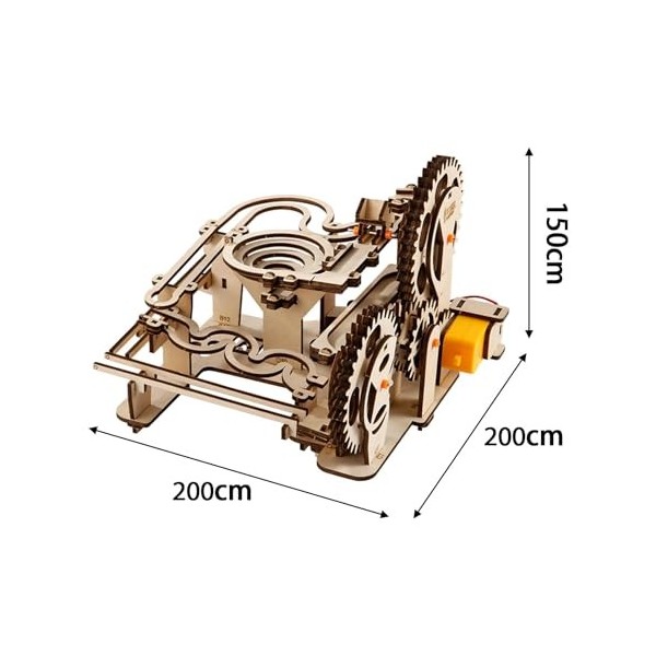 Perfeclan Puzzle 3D en Bois pour Adolescents et Adultes, Jouets de Construction, Kits dingénierie déquipement mécanique, Ca