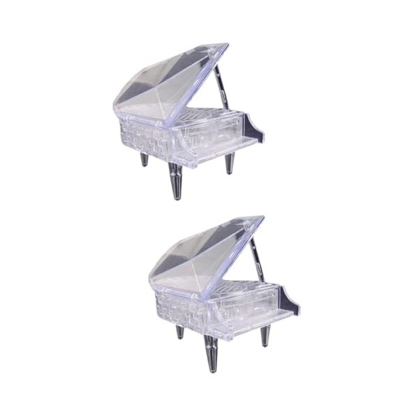 Abaodam 3D Puzzle Jeu Cristal Table Figurine Enfants Puzzle Modèle 3D Cristal Puzzle Enfants Cadeaux Piano Puzzle Jouet Casse