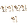 Toyvian 8 Pièces Casse-tête en Bois Puzzles pour Adultes Puzzles en Bois pour Adultes Jouet pour Animaux Diorama Puzzle en Bo