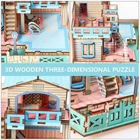 TOYANDONA Puzzles pour Adultes Scie Sauteuse Jouets Déveil Énigmes 3D Puzzle Éducatif en Bois Jouet Casse-tête en Bois Jouet