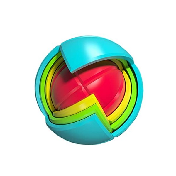 Balacoo Boule Assemblée 3D Scie Sauteuse Puzzle Fidget Jouets Énigmes 3D Jouet De Puzzle 3D Jouet Casse-tête 3D Boule De Puzz