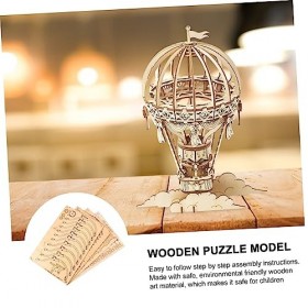 Toyvian 1 Jeu Kit De Puzzles en Bois Modèle Dassemblage en Bois Jouet De Montage Bricolage Puzzle De Construction en Bois Jo