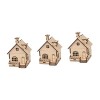 Toyvian 2 Pièces Point De Puzzle Jouet Décoration De La Maison 3D en Bois Cadeau Ménage