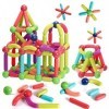 AOUVT 64 Pcs Jouets de Blocs de Construction Magnétiques,Jouets de Construction 3D,Blocs de Construction Magnétiques Set,Cade