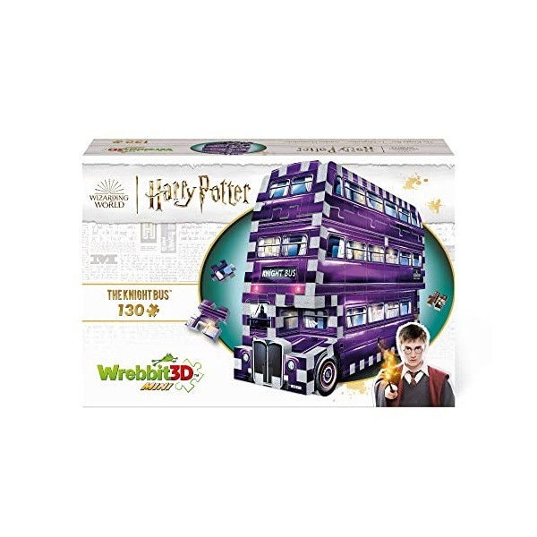 Wrebbit3D, Harry Potter: Mini Knight Bus 130pc , 3D Puzzle, Ages 12+