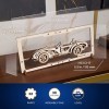 UGEARS Roadster MK3 2.5D Puzzle - Maquette Voiture en Bois pour Adultes avec Pièces Mobiles - Idéal pour Fans de Puzzles en B