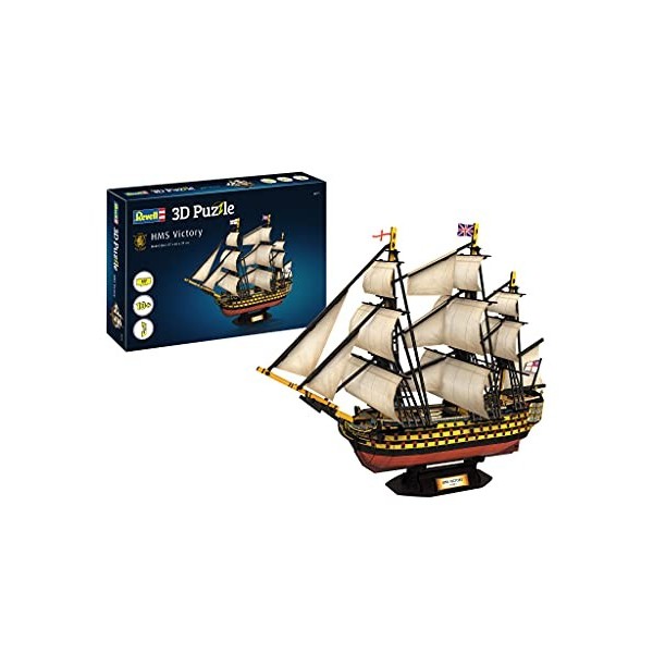 Revell 3D Puzzles- Revell Puzzle 3D 00171 Bateau HMS Victory Grande Taille à Construire, 171, Originale