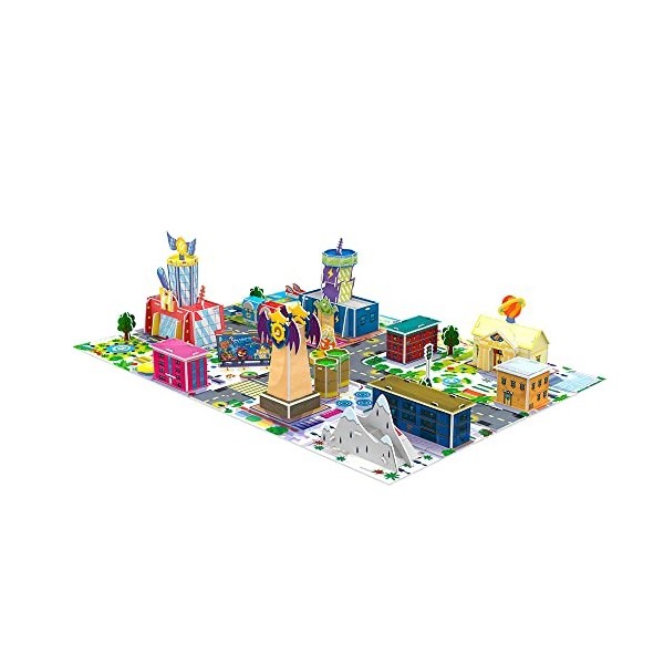 Eleven Force Puzzle 3D Superthings Kaboom City 2022 40 x 57 x 15 cm avec Effet Brillant dans lobscurité, 15532