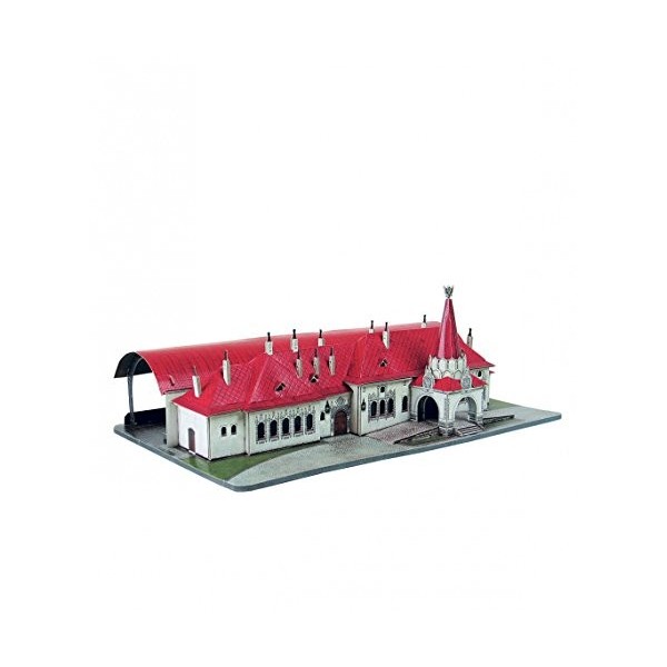 Keranova Keranova332 Echelle 1/150 Clever Paper bâtiments historiques Estacion Imperial Gare 3D Puzzle