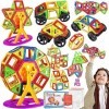 Tonsooze Construction Magnetique Enfant 50 PCS Garcon Fille Jeux pour Enfants Jeux de Construction Jeu Bloc de Construction M