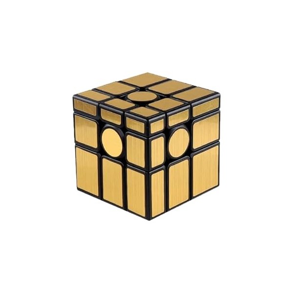 Cube miroir 3 x 3, miroir Speed Cube 3 x 3 x 3, édition argent et or, cube magique de vitesse 3D, puzzle ou puzzle qui défie 