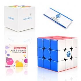 GAN 356 R S 3 x 3 Speed ​​Cube sans colle Oie 356R S 3 x 3 x 3 Magic Cube Puzzle GES V3 System, Gan 356 R Version mise à nive