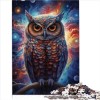 Puzzles pour Adultes 500 Puzzles en Forme de Chouette Galaxie pour Adultes, Cadeaux, Puzzle en Bois pour Adultes, Excellent C