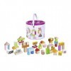 Eichhorn - 2226 - Jeu Construction Bois - Blocs de Bois - Multicolore