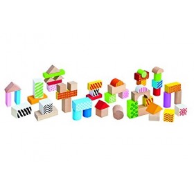 Eichhorn - 2226 - Jeu Construction Bois - Blocs de Bois - Multicolore