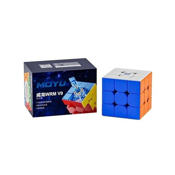 FunnyGoo MoYu Weilong WRM V9 3x3 Speed Magic Puzzle Cube weilong WR M v9 3x3x3 Cube Stickerless Mmagneti Version 