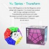 FunnyGoo YongJun YJ YuHu M V2M 12 Surface Megaminx Dodecahedron Cube 3x3 Gigaminx 3x3x12 megaminx Cube, with One Cube Stand S