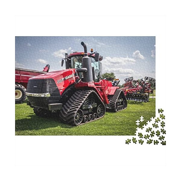 Outils Agricoles Tracteurs 500 Pièces Puzzle en Bois Puzzle Unique Puzzle Créatif Cadeau pour Adultes,Jeu Familial Activité D