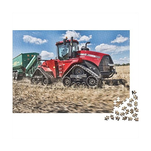 Outils Agricoles Tracteurs 500 Pièces Puzzle en Bois Puzzle Unique Puzzle Créatif Cadeau pour Adultes,Jeu Familial Activité D