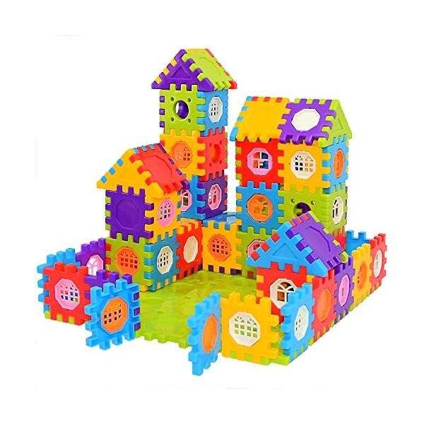 TOMYOU Kits de Blocs de Construction Jumbo 160 pièces -Jouets de Construction STEM - emboîtables pour Tout-Petits et Enfants