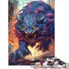 Puzzle Mythique Dragons de feu pour Enfants et Puzzle 500 pièces pour Adultes Puzzle en Bois pour Femmes et Hommes, Jeu éduca