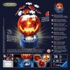 Ravensburger - Puzzle 3D Ball illuminé - Citrouille dHalloween - A partir de 6 ans - 72 pièces numérotées à assembler sans c