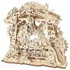 UGEARS Scène de la Nativité - Puzzle Mécanique 3D - Kits de Construction en Bois - Ensemble de Crèche en Bois - 3D Puzzles de