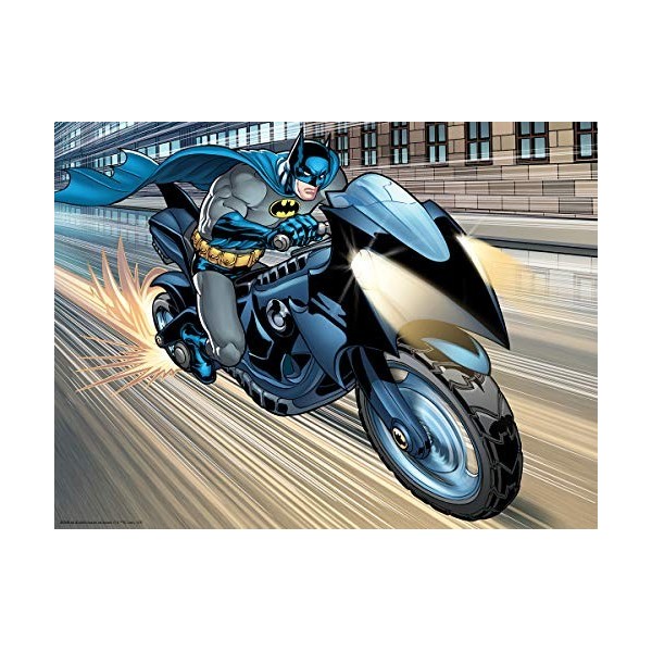 DC Comic BM32519 Batman – Puzzle Effet 3D Batcycle, Multicolore