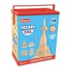 Jeujura - 8322- Jeux de Construction-Tecap Baril de Planchettes 3XL - 200 Pieces