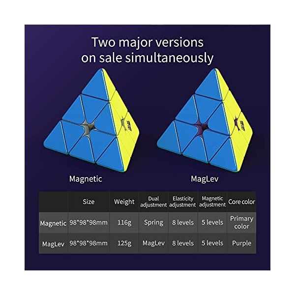 MoYu WeiLong M 3x3 Pyraminx M Triangle Pyramide Cubes de Puzzle Magiques M wei Long Jinzita Puzzle 3D Double système de régla