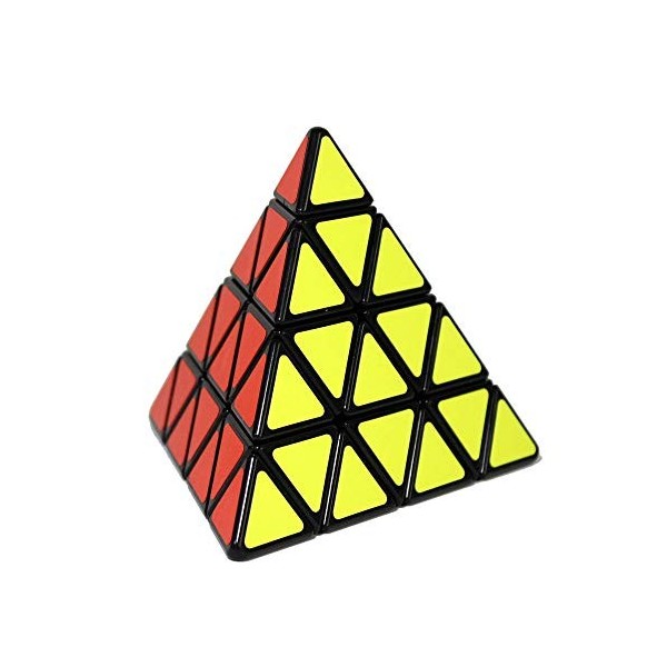 Gobus ShengShou 4x4 Pyraminx Pyramid Triangle Cube Magique Vitesse Puzzle Cube Noir