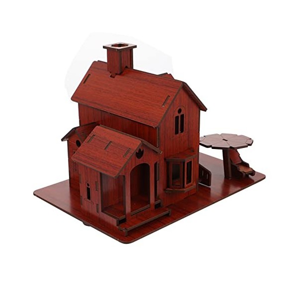 Toyvian 1 Pc Casse-tête Maison 3D Puzzles De Bricolage Puzzles Jouets De Construction Puzzles Miniatures De Maison De Poupée 