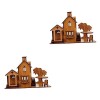 Toyvian 1 Pc Casse-tête Maison 3D Puzzles De Bricolage Puzzles Jouets De Construction Puzzles Miniatures De Maison De Poupée 