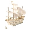 VICASKY 1 Jeu Puzzle 3D Voile Puzzle Bateau en Bois Décor De Bateau Nautique Puzzle en Bois pour Adultes Bateau De Puzzles en