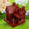 Toyvian 1 Pc Casse-tête Maison 3D Puzzles en Bois Kit De Construction De Modèle De Bricolage Jouets De La Nativité pour Les E