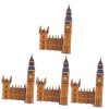 TOYANDONA 4 Ensembles Casse-tête Big Ben Puzzles De Grande Taille Casse-tête Paysage Casse-tête Darchitecture Jeu De Construc