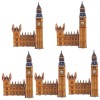 TOYANDONA 4 Ensembles Casse-tête Big Ben Puzzles De Grande Taille Casse-tête Paysage Casse-tête Darchitecture Jeu De Construc