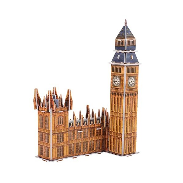 TOYANDONA 4 Ensembles Casse-tête Big Ben Puzzles De Grande Taille Casse-tête Paysage Casse-tête Darchitecture Jeu De Construc