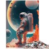 Puzzle pour Adultes Couleur Astronaute 500 pièces Puzzles Adultes Puzzles Cadeaux Puzzle Bois pour Adultes Cadeaux activités 