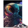 Puzzle pour Adultes Couleur Astronaute 500 pièces Puzzles Adultes Puzzles Cadeaux Puzzle Bois pour Adultes Cadeaux activités 