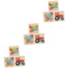 Toyvian 9 Pièces Puzzle Cadeaux pour Garçons Cadeaux pour Adultes Boiseries Décor Coloré Jouets De Garçons Jouets pour Enfant