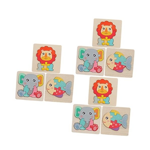 Toyvian 9 Pièces Puzzle Cadeaux pour Garçons Cadeaux pour Adultes Boiseries Décor Coloré Jouets De Garçons Jouets pour Enfant