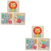 Toyvian 9 Pièces Puzzle Cadeaux pour Garçons Cadeaux pour Adultes Boiseries Décor Coloré Jouets De Garçons Jouets pour Enfant