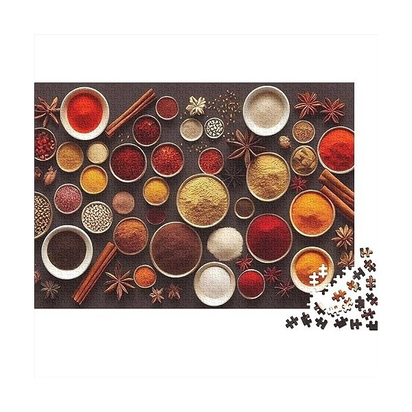 Colourful Spices from All Over The World Classique 3D Puzzle Adulte Et La Jeunesse Dont Believe You Can Complete The Puzzle 